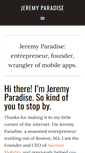Mobile Screenshot of jeremyparadise.com